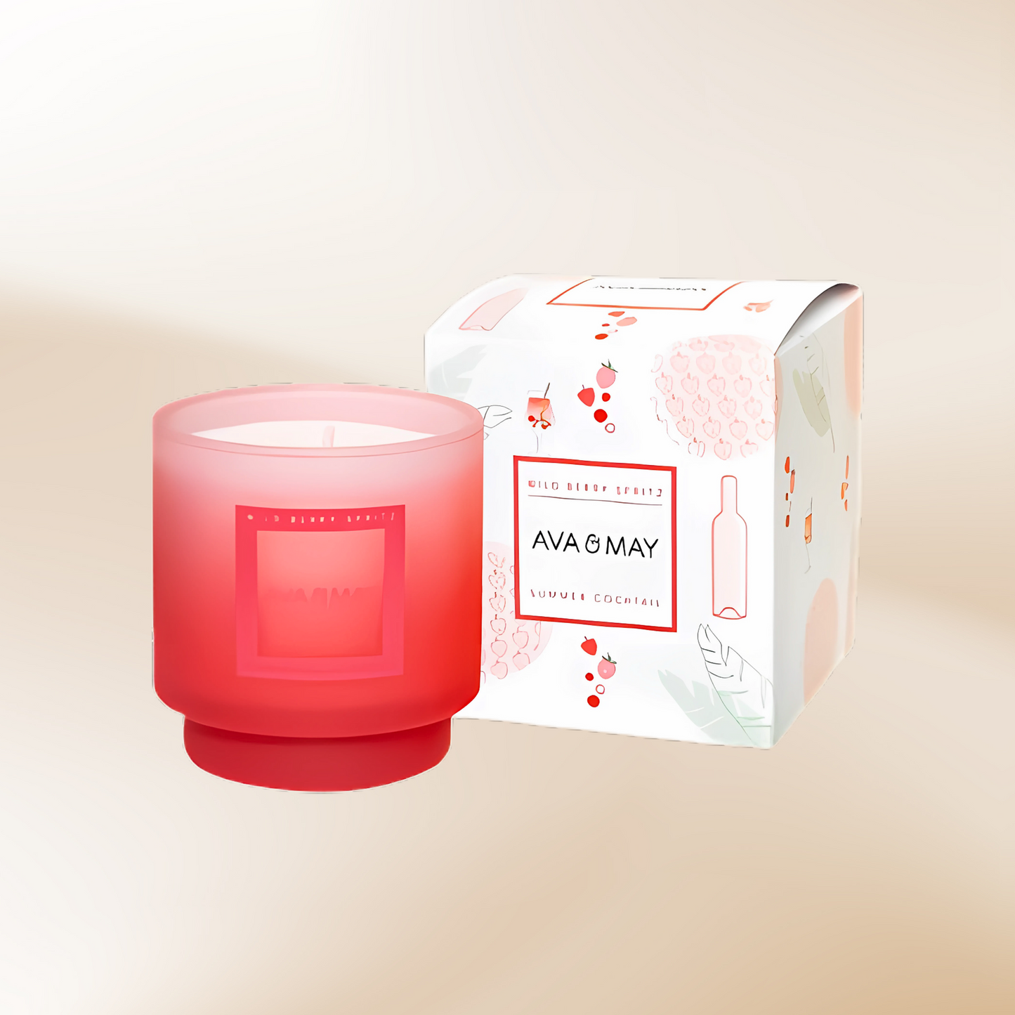 Set cadou Peach Harmony, geantă, lumânare parfumată, parfum, pensulă, placă decorativă - Zaha Boutique