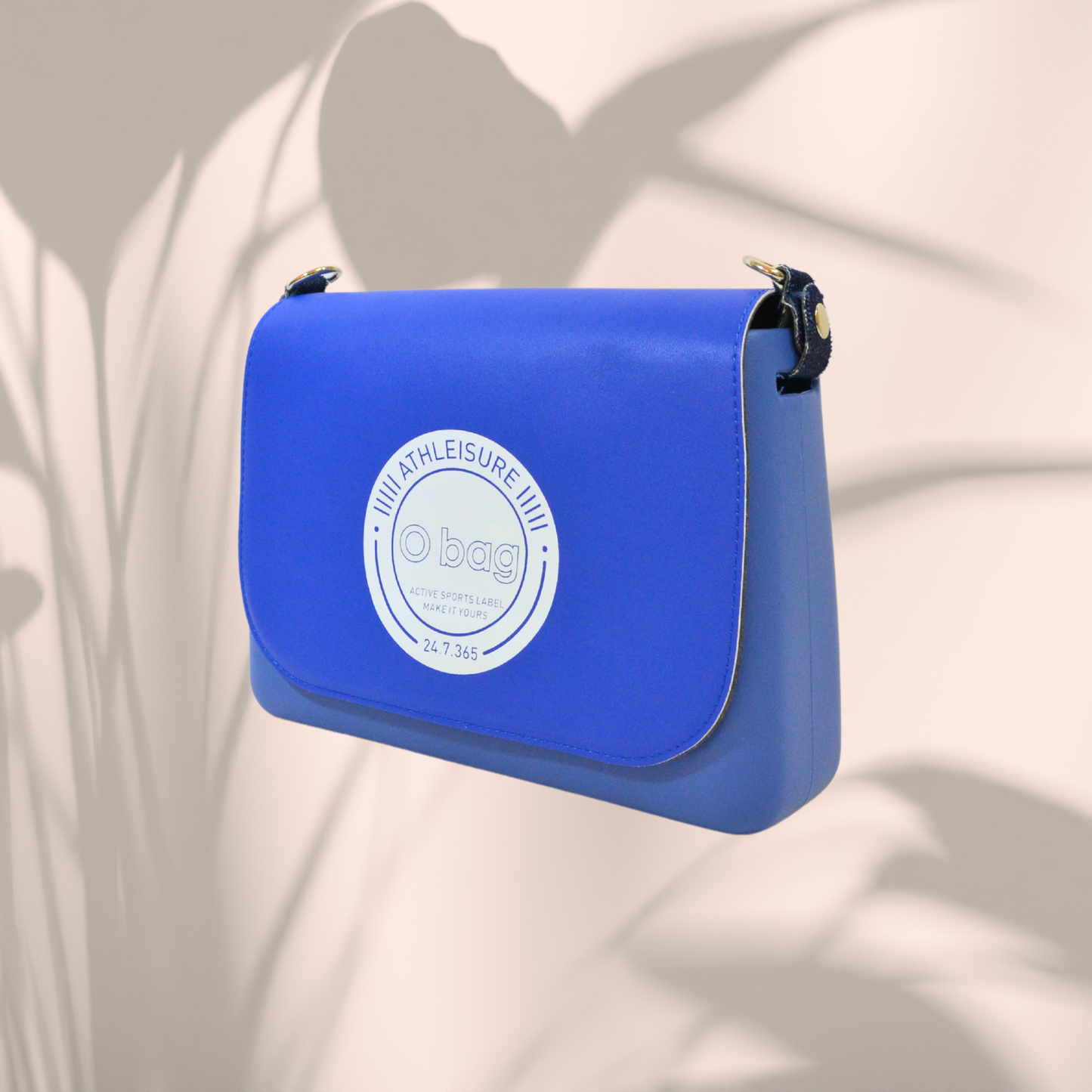 Geantă damă, de umăr, O Bag Glam Imperial Blue - Zaha Boutique