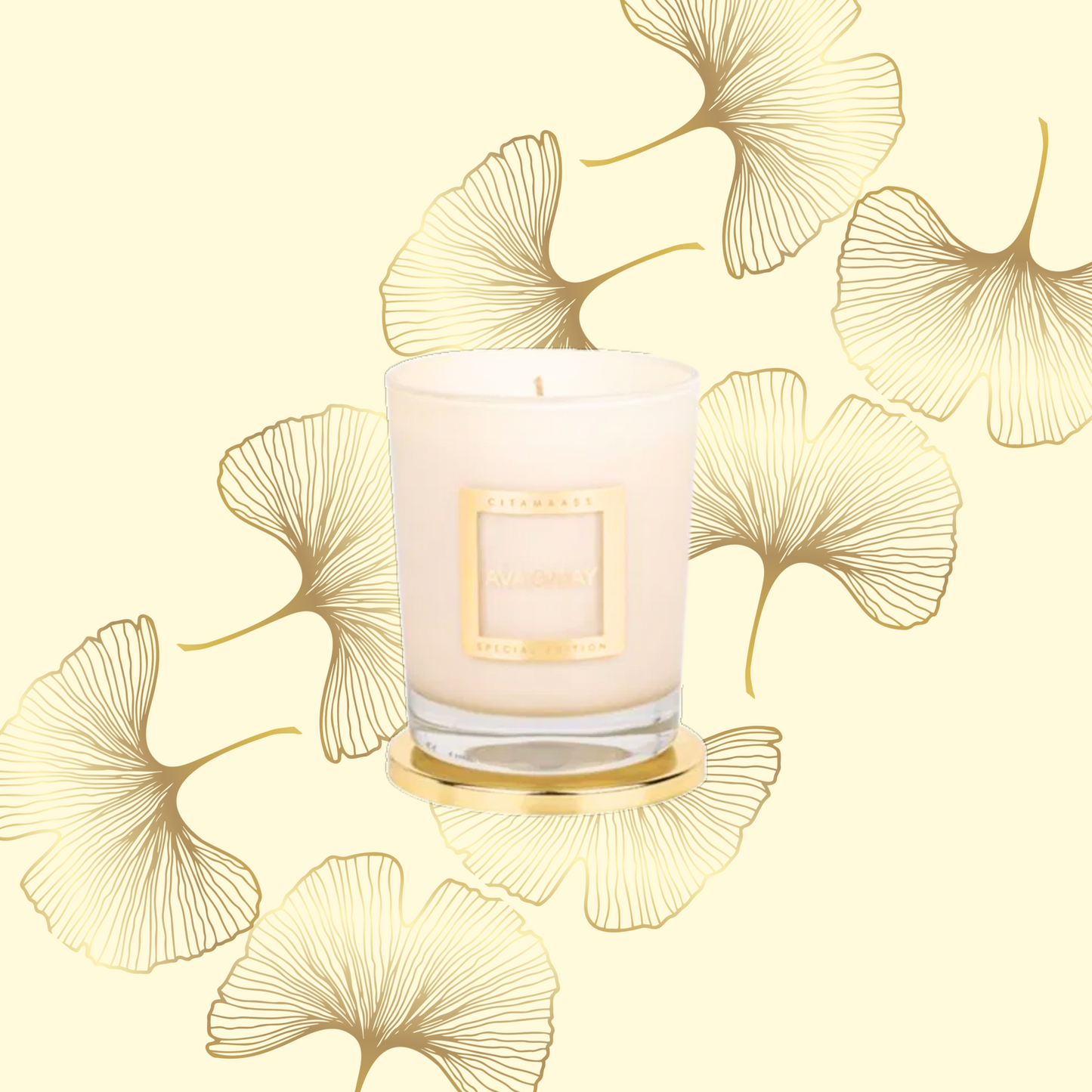 Lumânare parfumată AVA & MAY - Citamaass, Special Edition, Arome de citrice, accente florale delicate și o bază lemnoasă , 180g - Zaha Boutique