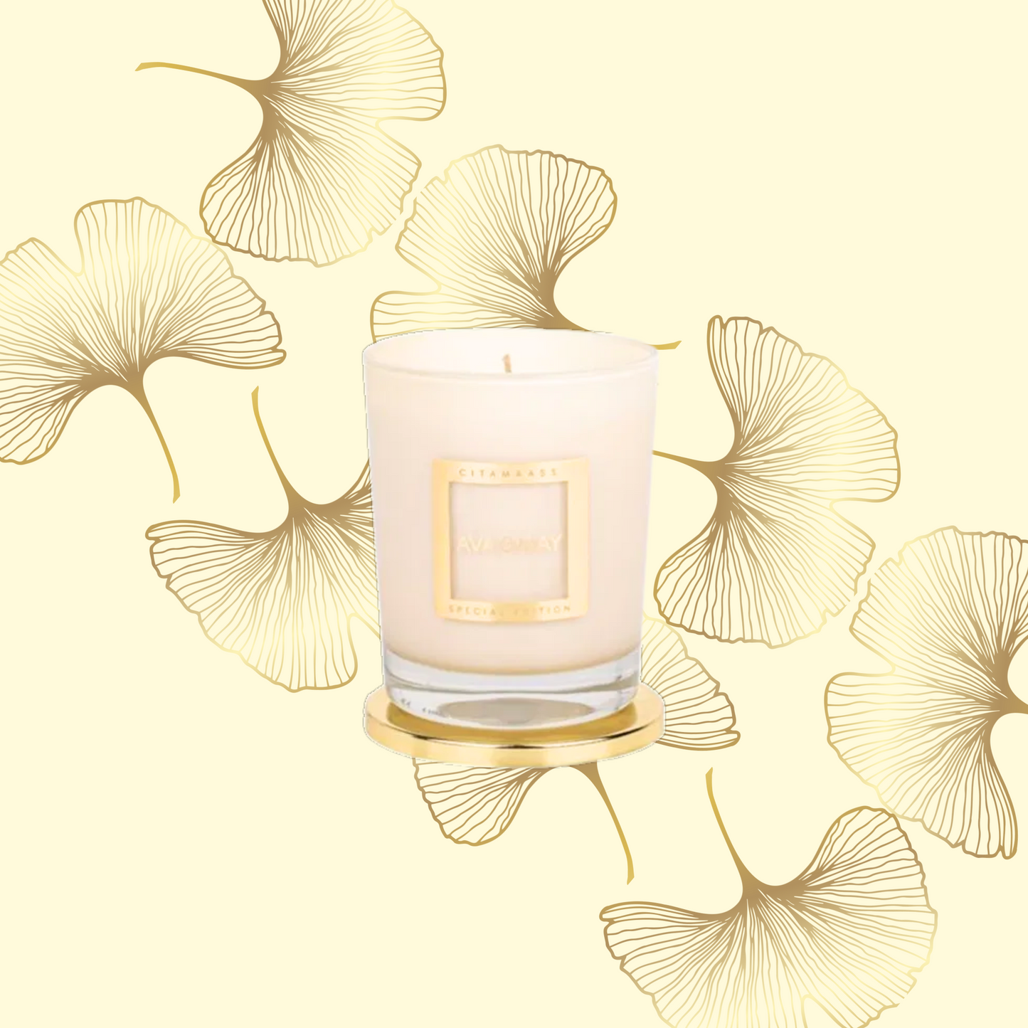 Lumânare parfumată AVA & MAY - Citamaass, Special Edition, Arome de citrice, accente florale delicate și o bază lemnoasă , 180g - Zaha Boutique
