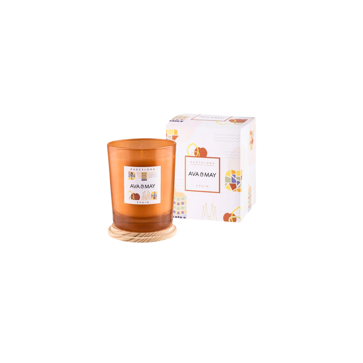 Set cadou Barcelona Scents, geantă, parfum de cameră, lumânare parfumată - Zaha Boutique