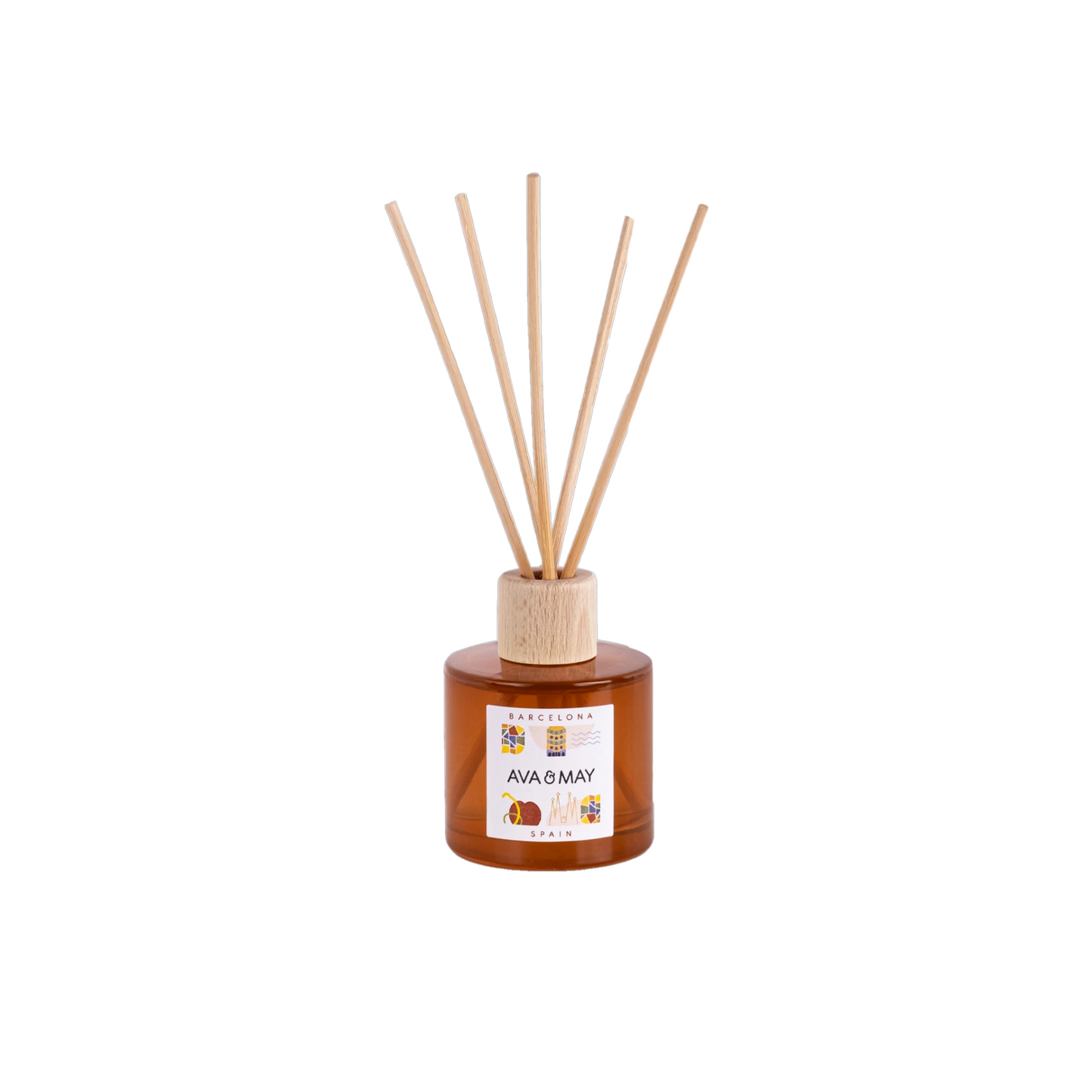 Set cadou Barcelona Scents, geantă, parfum de cameră, lumânare parfumată - Zaha Boutique