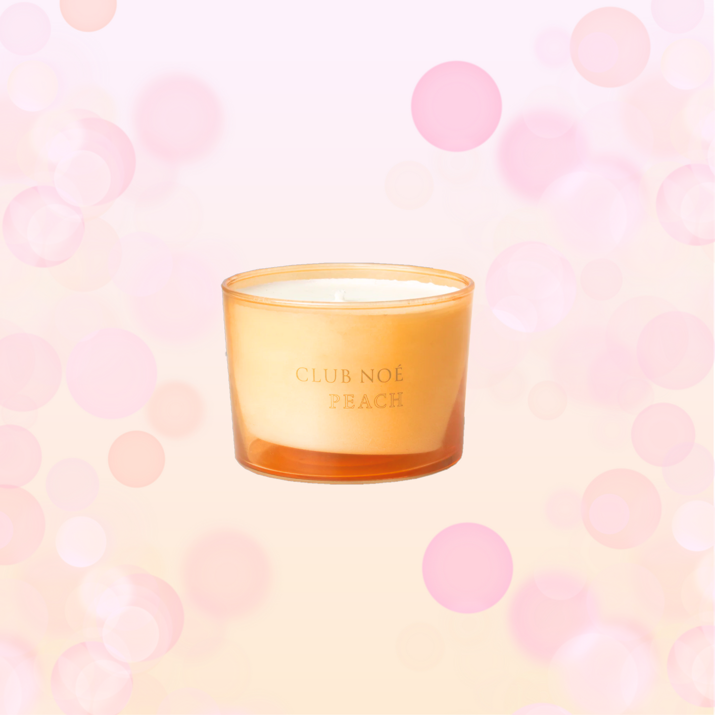 Lumânare parfumată AVA & MAY CLUB NOÉ Peach 150g cu arome de piersică, vanilie și accente florale
