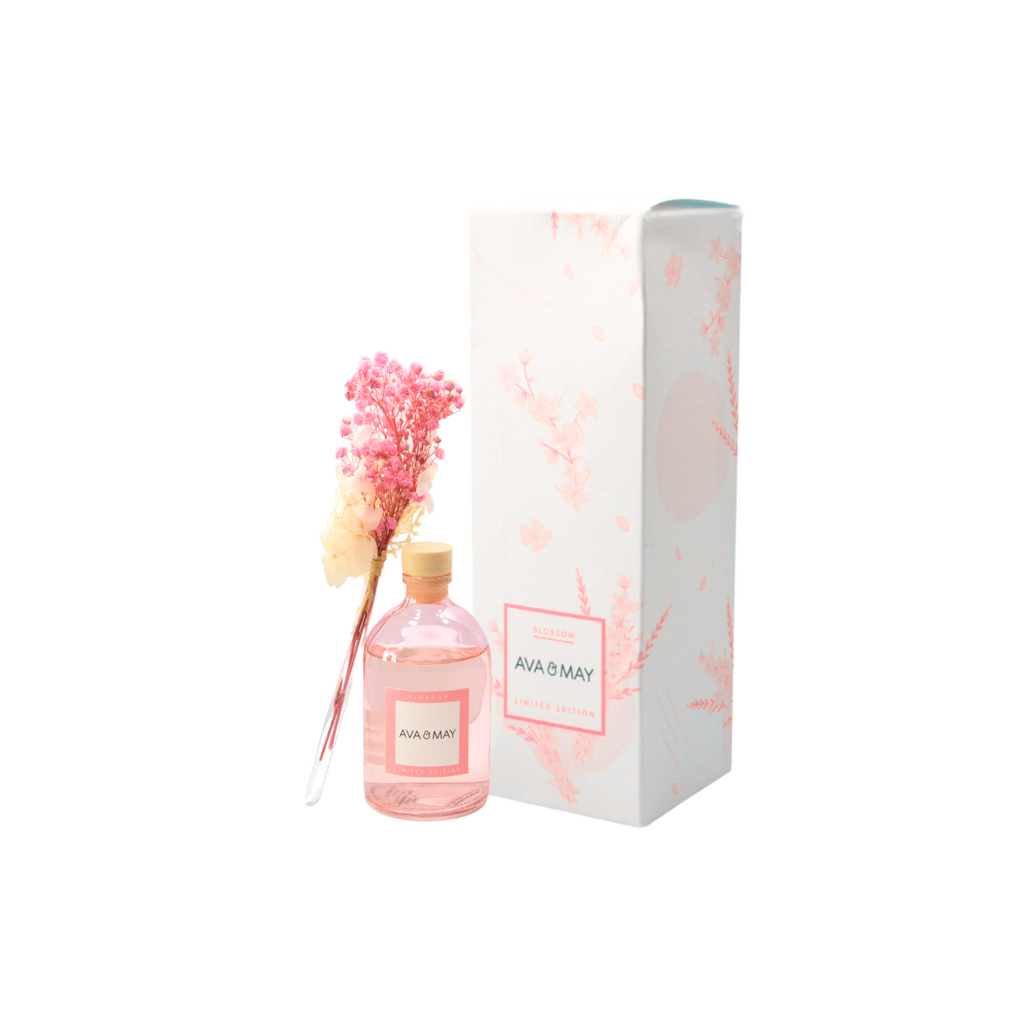 Parfum de cameră cu bețe AVA & MAY Blossom – Arome de Flori de Cireș și Iasomie – 100m - Zaha Boutique