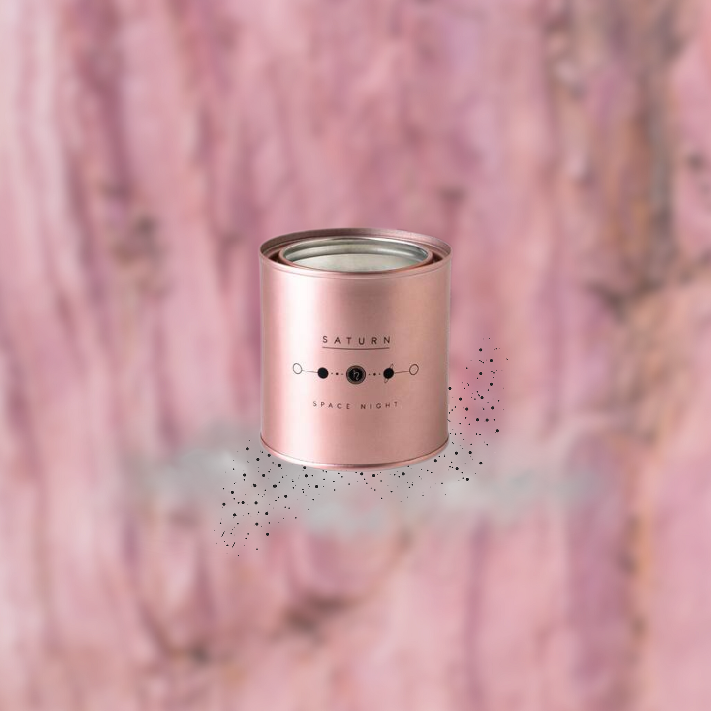 Lumânare parfumată AVA & MAY - Saturn, Space Night, Arome de lavandă, lemn de santal și o adiere subtilă de vanilie, 250g - Zaha Boutique